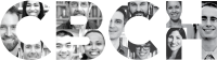 the letters CBCH with faces of faculty on the letters